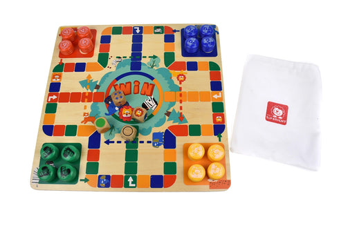 2 in 1 Animal Ludo Game Board